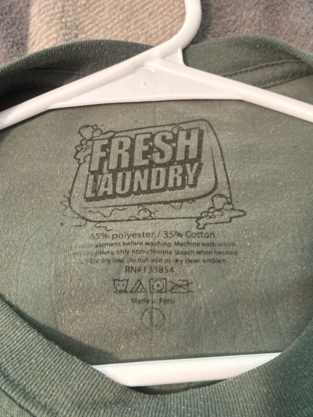 Fresh Laundry Men’s Short Sleeve Tee in Olive Green